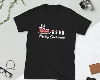Chess Shirt, Chess King, Chess Queen, Chess Top, Chess Player Clothing, Chess Player Gift, Chess Team Tournament Shirts, Merry Chessmas