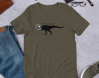 Space Rex T-Shirt: Funny Dinosaur Space Travel Shirt