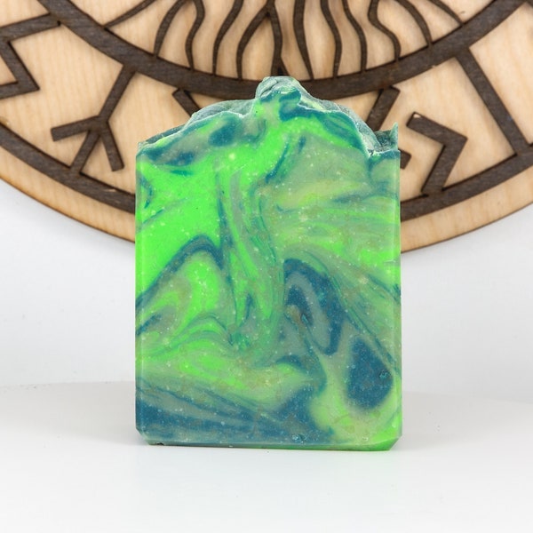 Ragnar Lothbrok Cucumber Mint Dry Skin Face & Body Soap, Vegan Natural Soap, Unisex, Food Based Skincare