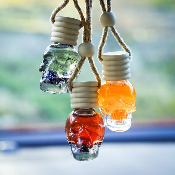 Viral Glass Skull Car Air Freshener Diffuser