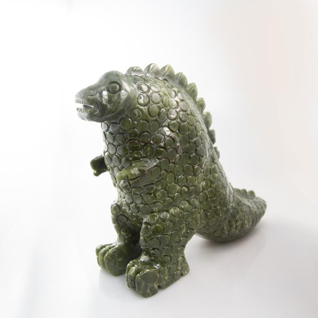 Green Jade Godzilla, Statement Piece Etsy