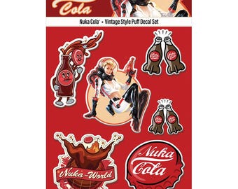 Stickers bouffants Nuka Cola style vintage