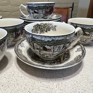 Johnson Brothers The Friendly  Village Tea cups and Saucers