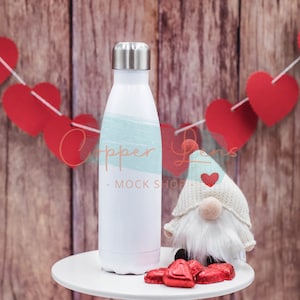 Valentines mockup, Valentine water bottle mockup, Water bottle mockup, Stainless steal water bottle mockup, Water bottle mockup
