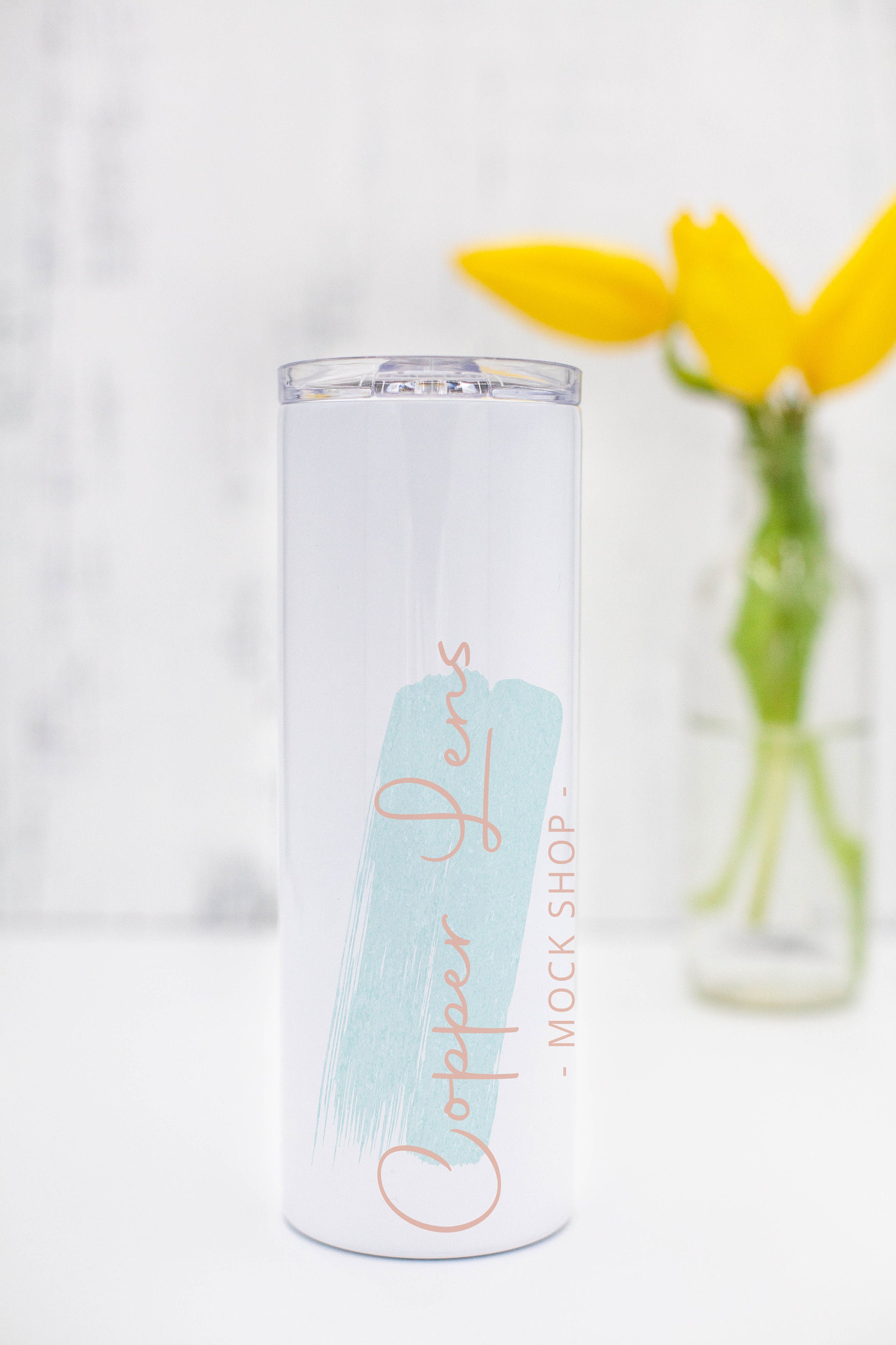 Download White 20 oz Skinny Tumbler Mockup Skinny Tumbler Mockup | Etsy