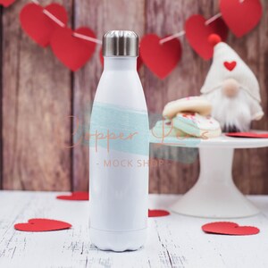 Valentines mockup, Valentine water bottle mockup, Water bottle mockup, Stainless steal water bottle mockup, Water bottle mockup