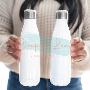 Side by Side water bottle mockup, Stainless steal water bottle mockup, Water bottle mockup, Blank water bottles