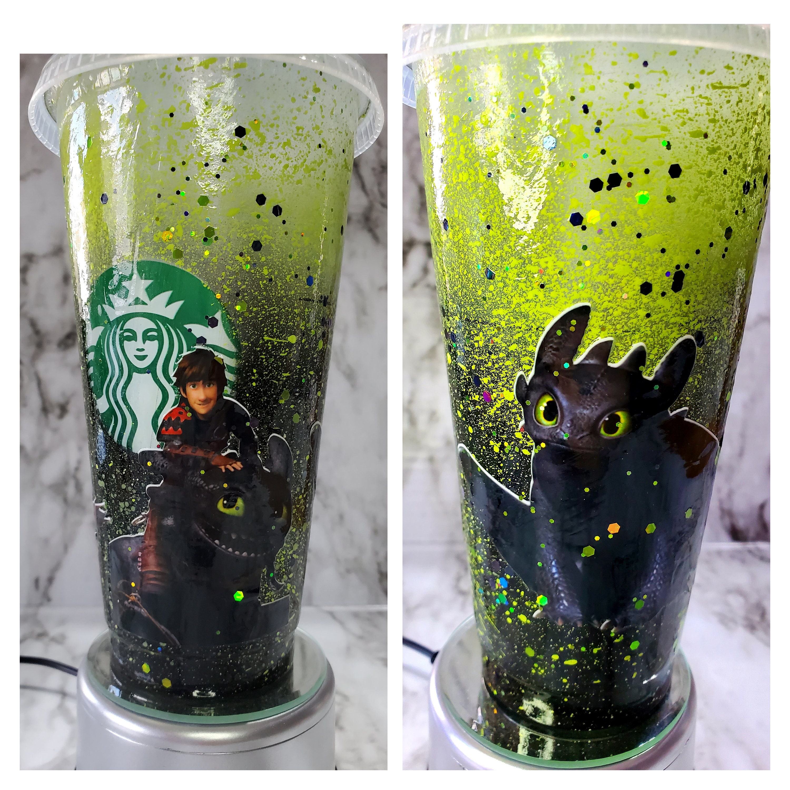 How to train your dragon inspired Starbucks tumbler Drink & Barware