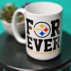 NFL Pittsburgh Steelers Girl, Gift for women, Birthday Gift for Wife, NFL Steeler Mug, Sports Fan Mug, unique Christmas gift, Steelers Fan