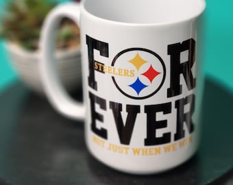 NFL Pittsburgh Steelers Girl, Gift for women, Birthday Gift for Wife, NFL Steeler Mug, Sports Fan Mug, unique Christmas gift, Steelers Fan