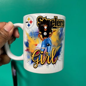 NFL Pittsburgh Steelers Girl| Gift for women| Birthday Gift for Wife | NFL Mug | NFL Steelers Mug | Steelers fan