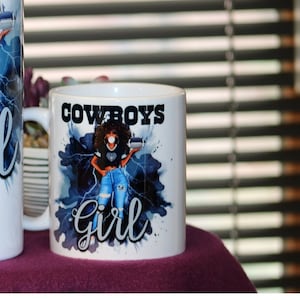 NFL Dallas Cowboys Girl | Cadeau pour femme | Cadeau d’anniversaire pour femme | Tasse NFL | Cowboys de Dallas | Tasse Dallas Cowboys | Fête des mères