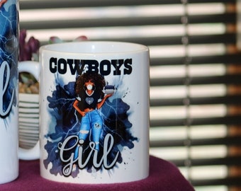NFL Dallas Cowboys Girl | Gift for women |Birthday Gift for Wife | NFL Mug | Dallas Cowboys | Dallas Cowboys Mug | Mothers Day