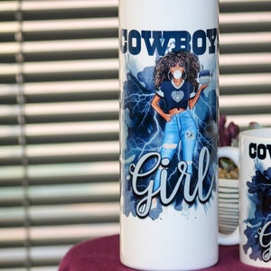 NFL Dallas Cowboys Girl| Gift for women| Birthday Gift for Wife | NFL Mug | NFL Cowboy Tumbler | Cowboy Mug | Valentine&#39;s gift for wife