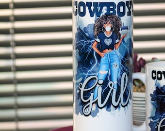 NFL Dallas Cowboys Girl| Gift for women| Birthday Gift for Wife | NFL Mug | NFL Cowboy Tumbler | Cowboy Mug | Valentine's gift for wife