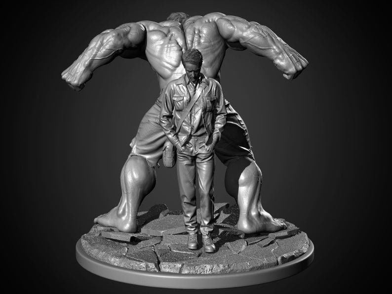 Hulk Diorama STL Files for 3D Print | Etsy