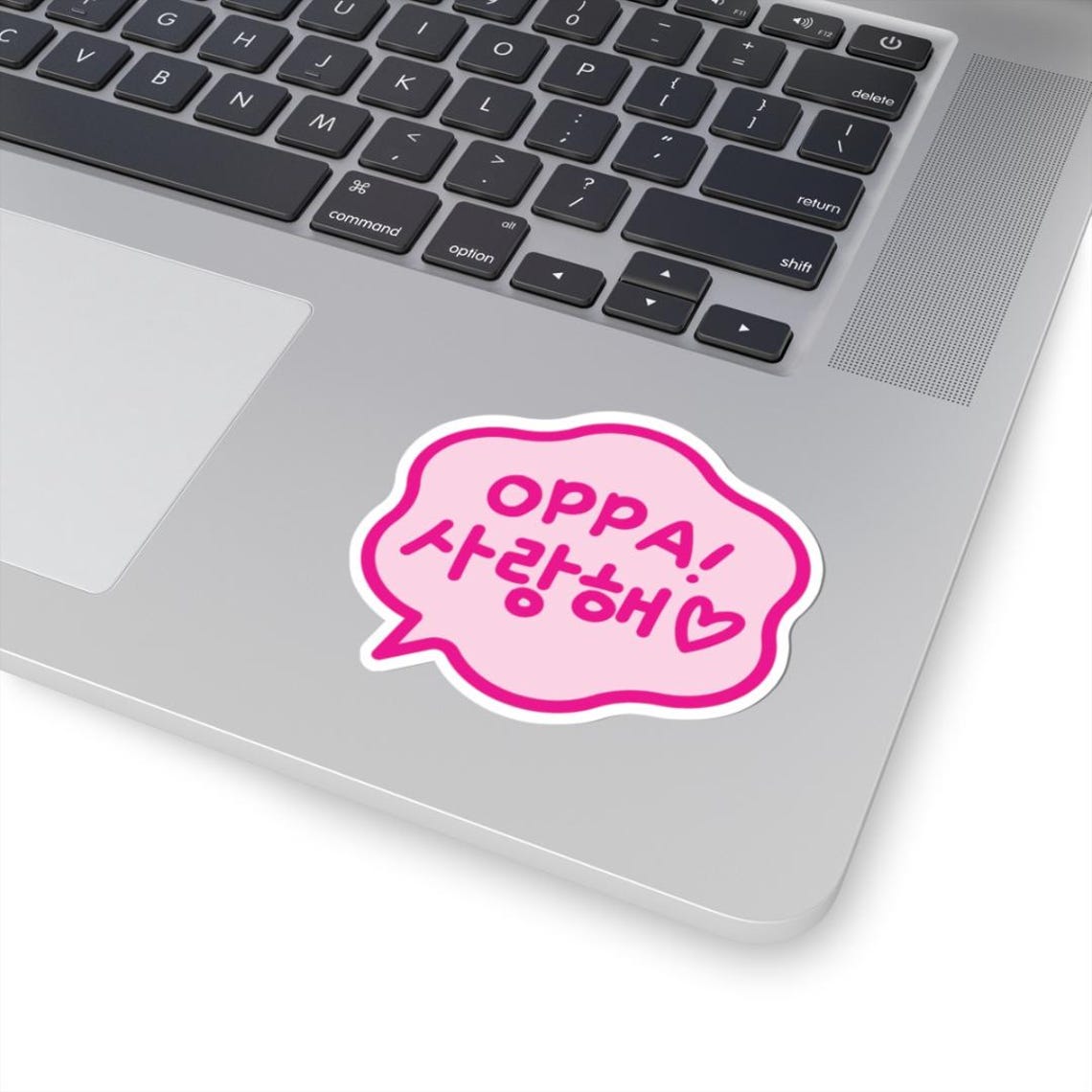 Korean Oppa Saranghae Sticker | K-pop Pink Vinyl Sticker | Love Quote ...