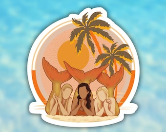 H2O Just Add Water Sticker: Mako Mermaids Gold Coast Australia Sticker, 4 x 4 Inches