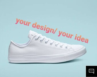 custom leather chuck taylors