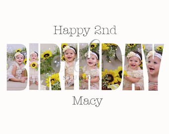 Photoshop Template Birthday Card Etsy