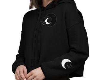 Moon Hoodie • Crop Hoodie • Alt Hoodie • Goth Hoodie • Witchy Hoodies • Moon Vibe