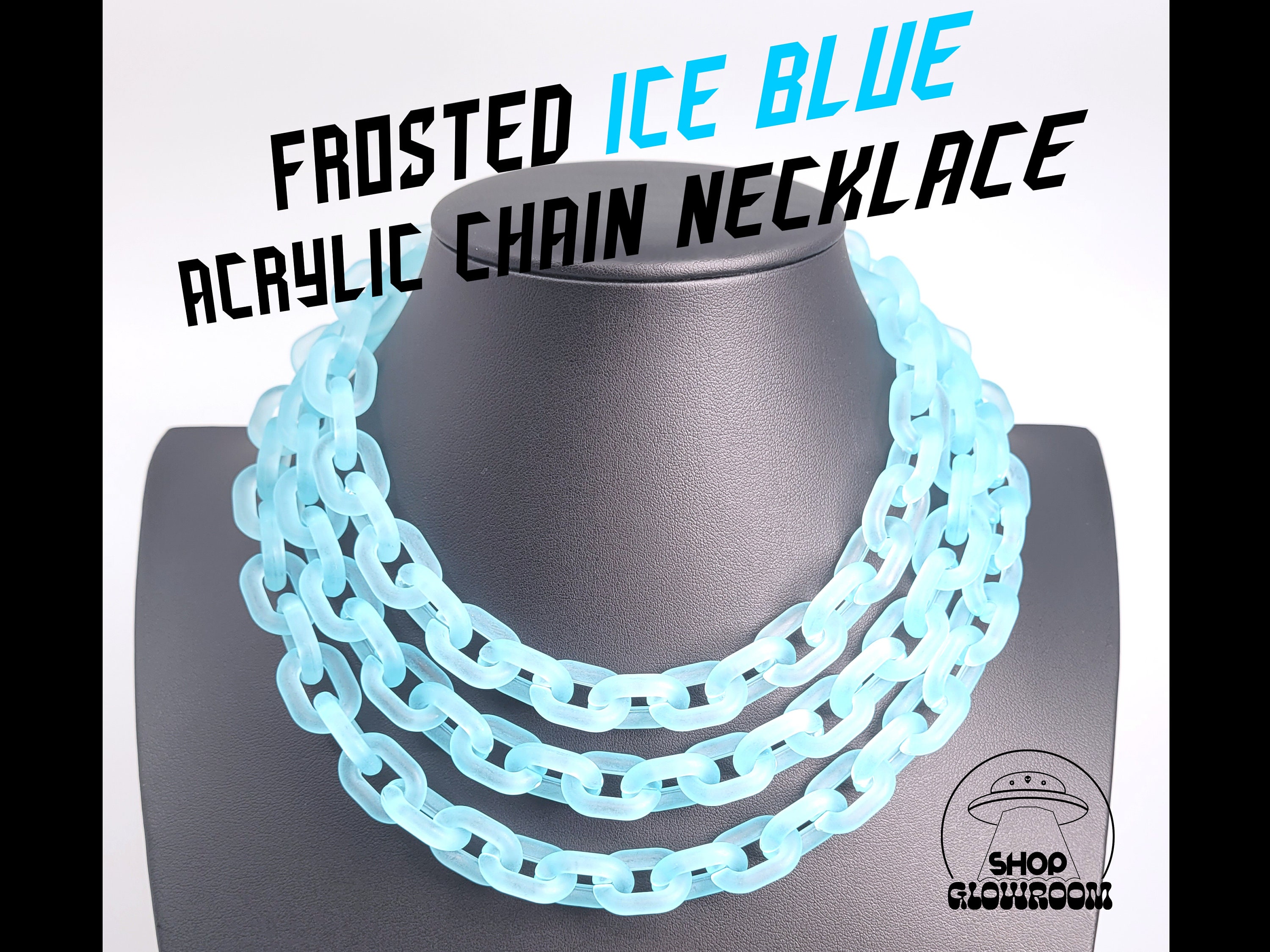 Cuban Link Miami Cuban Chain Acrylic Necklace Cool Chain Clear