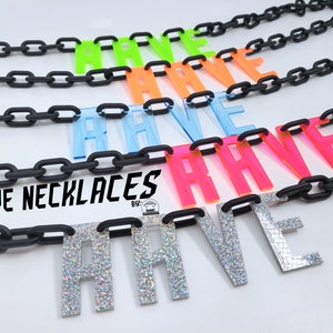 Rave Necklace • Rave Wear • Techo • Rave Accessories • EDM • Rave Chain