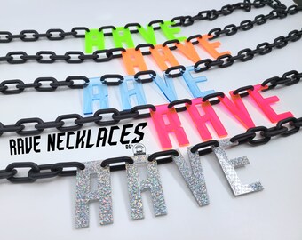 Rave Necklace • Rave Wear • Techo • Rave Accessories • EDM • Rave Chain