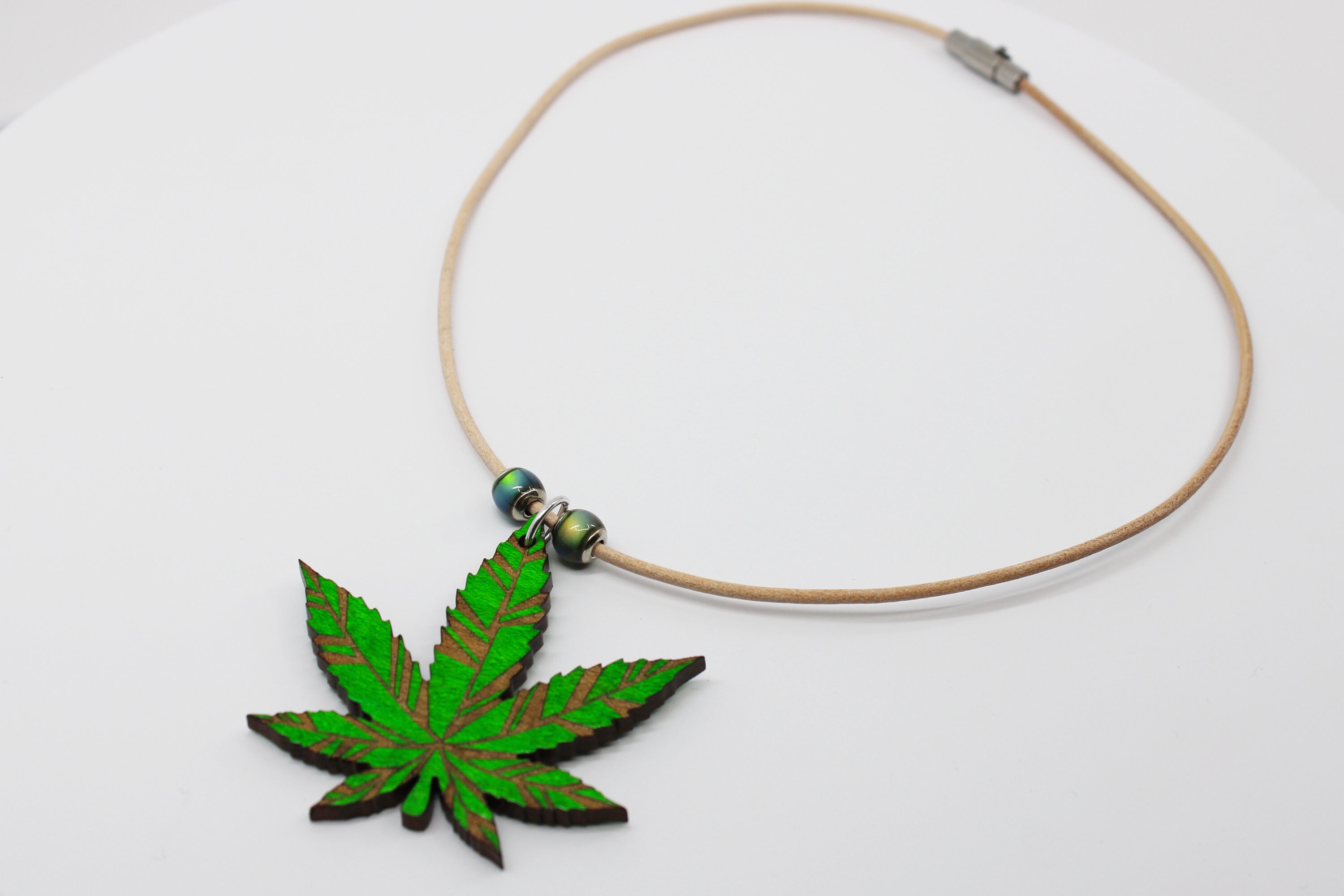 Marijuana necklace // Marijuana jewelry //Pot leaf necklace // Etsy