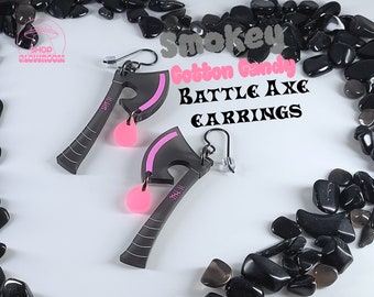 Axe Earrings • Edgy Earrings • Goth Earrings • Goth Accessories • Alt Earrings • Grunge Earrings • Pastel Goth Accessories