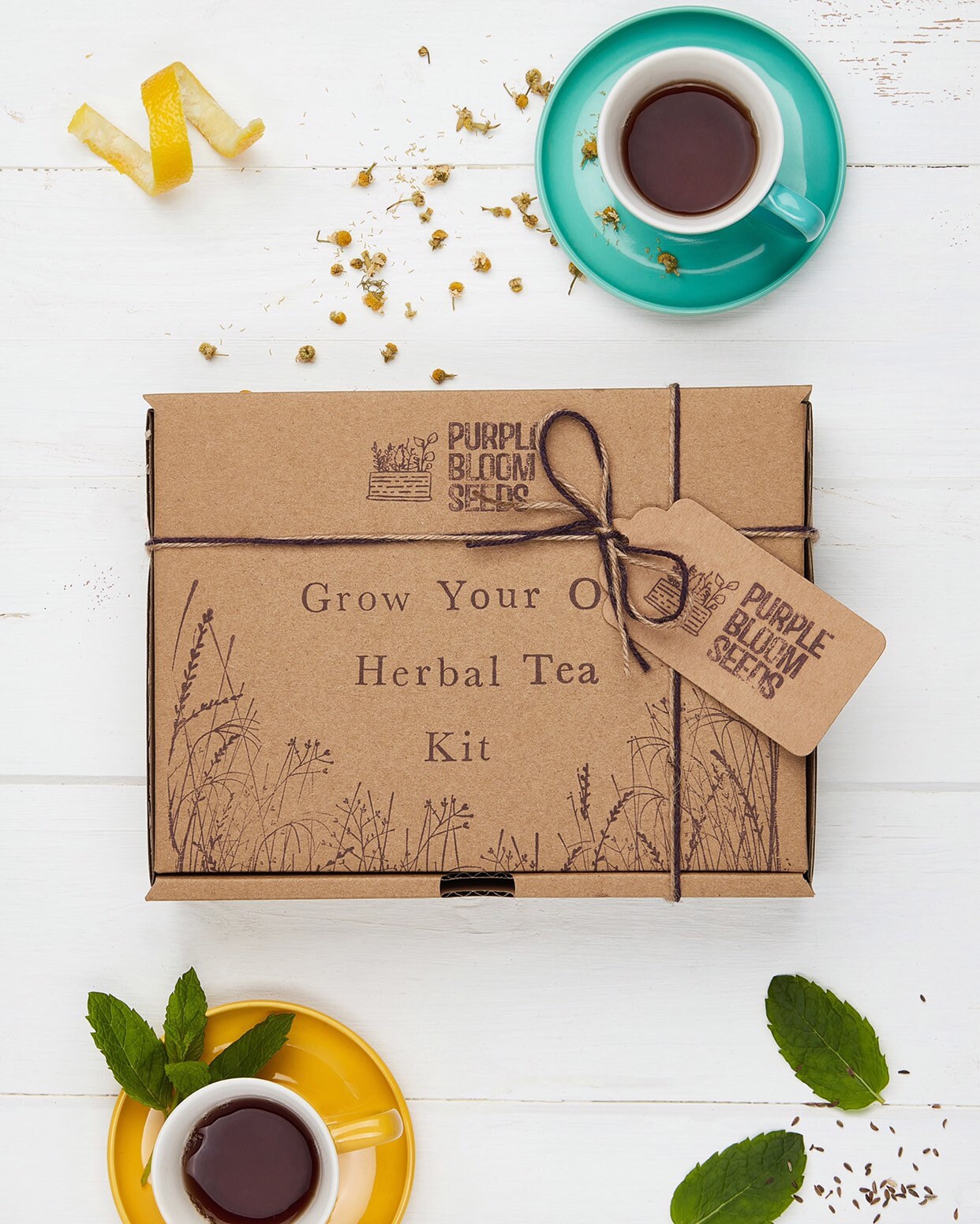 Grow Your Own Herbal Tea Garden Seeds Kit all You Need to GYO Etsy UK