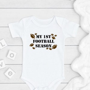 My First Football Season ONESIE®, Football Baby Bodysuit, Newborn Baby Gift