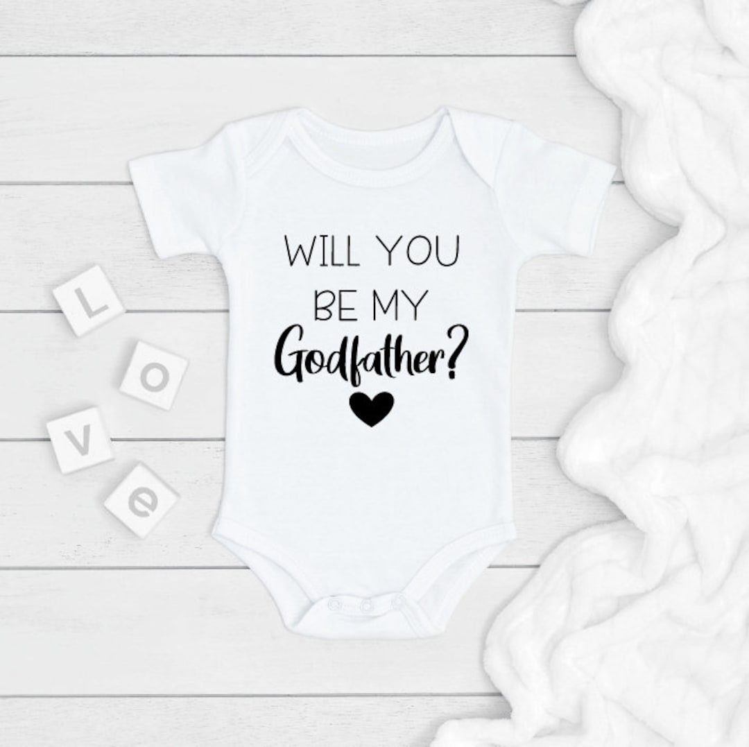 Will You Be My Godfather ONESIE®, Gift for Godfather ONESIE®, Baby