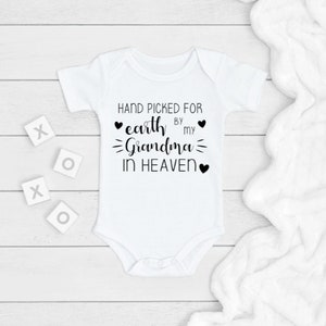 Hand-Picked by My Grandma in Heaven ONESIE®, Newborn Baby Gift, Baby Shower Gift