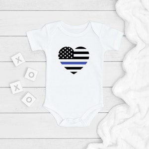 Thin Blue Line ONESIE®, Police Baby Bodysuit, Newborn Baby Gift