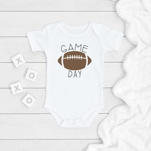 Game Day Football ONESIE®, Football Baby Bodysuit, Newborn Baby Gift