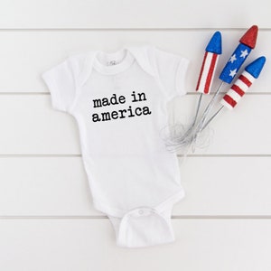Made In America ONESIE®, Vaterländischer Baby Bodysuit, Unabhängigkeitstag, 4. Juli ONESIE®