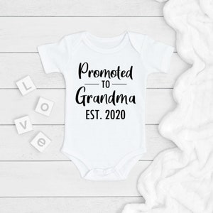 Promoted to Grandma ONESIE®, Pregnancy Announcement, Newborn Baby Gift