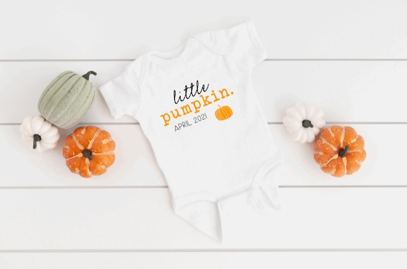 Little Pumpkin Pregnancy Announcement ONESIE® Fall Baby