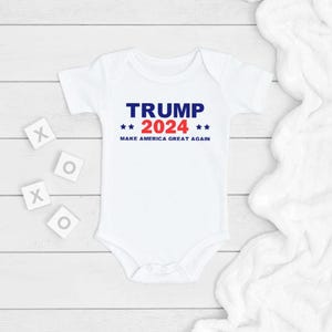 TRUMP 2024 Make America Great Again ONESIE®, Babies For TRUMP, Political Baby Bodysuit, Newborn Baby Gift