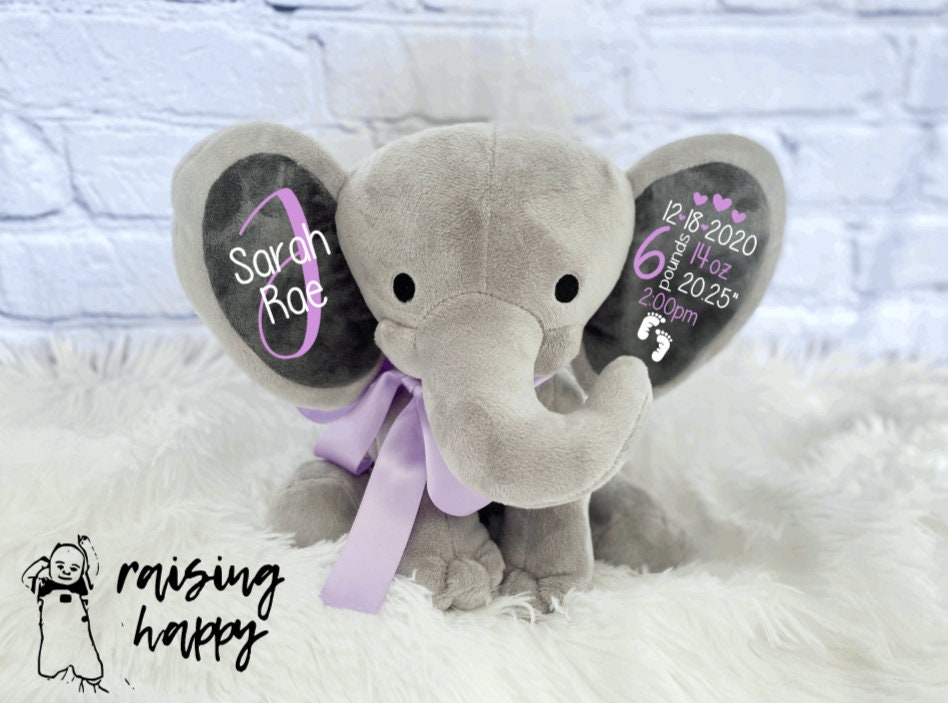 custom stuffed elephant