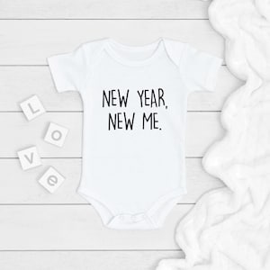 New Year, New Me ONESIE®, 2021 New Years Bodysuit, Newborn Baby Gift, My First New Year