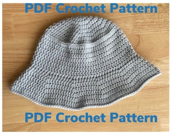 Basic Bucket Crochet Hat Pattern PDF/ Crochet Bucket Hat PDF/ PDF Instant Download