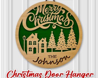 Laser file sign door sign Christmas star wreath plotter file laser cut SVG files window decoration laser cutting Welcome winter Loop cut