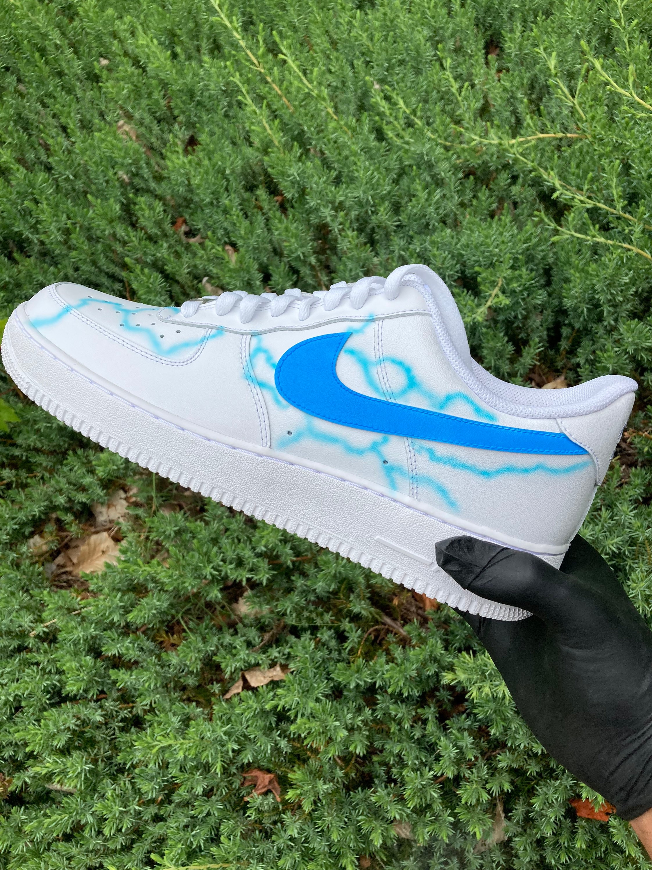 Nike Air Force 1 Lightning Custom Etsy