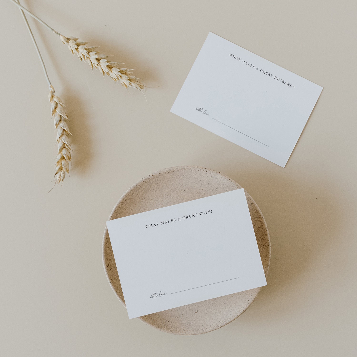 DIGITAL Guest Book Cards / Simple Modern Minimalist Classic Etsy