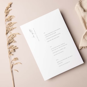 DELILAH Menu / Eenvoudige Moderne Minimalistische Klassieke Briefpapier Afdrukbare Corjl Template Instant Download 2022 Digitale PDF Dranken Tafel