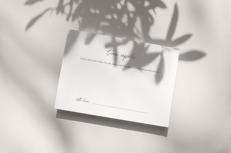 DIGITAL Guest Book Cards / Simple Modern Minimalist Classic Etsy