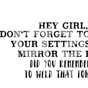 Hey Girl silhouette / cricut rappel autocollant design