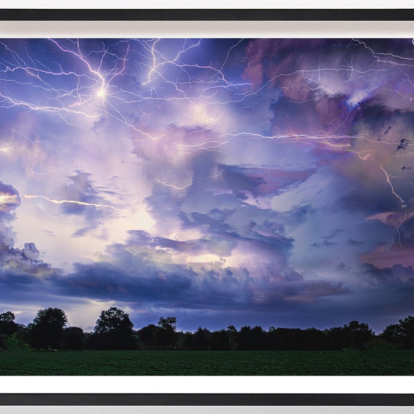 Zeus the Lightning God, Stormy Skies, Weather Photo, Storm Print, Lightning Storm, Wall Decor, Climate, Electrical Storm, Rain Approaching